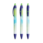 Plastic klikpen met brede body en zwarte inkt Wide Body BIC® kleur marineblauw