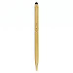 Metalen pen met touchfunctie en blauwe inkt Sleek Stylus BIC® kleur goud