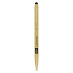 Metalen pen met touchfunctie en blauwe inkt Sleek Stylus BIC® kleur goud