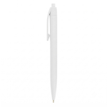 Plastic balpen met drukmechanisme en blauwe schrijfinkt BIC® kleur wit