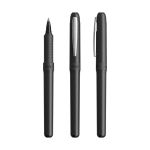 Plastic rollerpen met ergonomische grip, blauwe inkt Grip Roller kleur zwart