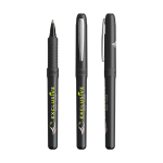Plastic rollerpen met ergonomische grip, blauwe inkt Grip Roller kleur zwart