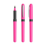 Plastic rollerpen met ergonomische grip, blauwe inkt Grip Roller kleur fuchsia