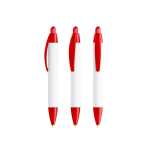 Plastic pen met 360°-bedrukking en blauwe inkt Wide Body Mini BIC® kleur doorzichtig rood