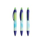 Plastic pen met 360°-bedrukking en blauwe inkt Wide Body Mini BIC® kleur marineblauw