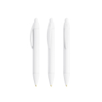 Plastic pen met 360º-opdruk en zwarte inkt Wide Body Mini BIC® kleur wit