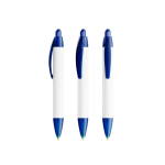Plastic pen met 360º-opdruk en zwarte inkt Wide Body Mini BIC® kleur doorzichtig blauw