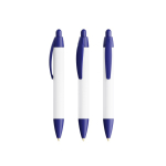 Plastic pen met 360º-opdruk en zwarte inkt Wide Body Mini BIC® kleur marineblauw