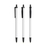 Gerecyclede plastic bpen met groot drukoppervlak en zwarte inkt BIC® kleur zwart