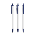 Gerecyclede plastic bpen met groot drukoppervlak en zwarte inkt BIC® kleur marineblauw