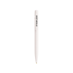 Balpen van gerecycled plastic met stevige clip en blauwe inkt BIC® met afdrukgebied