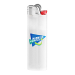 BIC® J26 kunststof aansteker met hoge veiligheid en duurzaamheid kleur doorzichtig wit