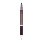 Plastic pen met translucente behuizing en blauwe inkt Click BIC® kleur zwart