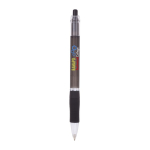 Plastic pen met translucente behuizing en blauwe inkt Click BIC® kleur zwart