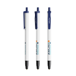 Gerecyclede plastic pen met stylus en zwarte inkt BIC®