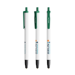 Gerecyclede plastic pen met stylus en zwarte inkt BIC®