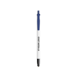 Gerecyclede plastic pen met stylus en zwarte inkt BIC® met afdrukgebied