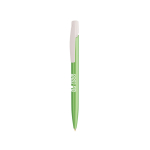 Plastic pen met stevige clip en blauwe inkt Media Clic Glacé BIC® met afdrukgebied
