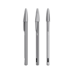 Navulbare matte metalen pen met zwarte inkt Cristal® ReNew BIC® kleur glanzend zilver