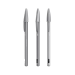 Navulbare matte metalen pen met zwarte inkt Cristal® ReNew BIC® kleur glanzend zilver
