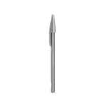 Navulbare matte metalen pen met zwarte inkt Cristal® ReNew BIC® met afdrukgebied