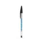 Klassieke transparante plastic pen met zwarte inkt BIC® Cristal® met afdrukgebied