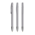 Navulbare plastic balpen met klikmechanisme en blauwe inkt BIC® kleur grijs
