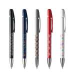 Navulbare plastic balpen met klikmechanisme en blauwe inkt BIC®