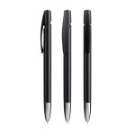 Navulbare plastic pen met klikmechanisme en zwarte inkt BIC® kleur zwart