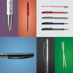 Navulbare plastic pen met klikmechanisme en zwarte inkt BIC®