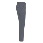 Unisex cargobroek van twill met elastische tailleband 190 g/m2 Velilla kleur grijs vierde weergave