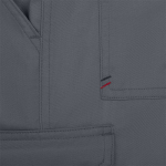 Unisex cargobroek van twill met elastische tailleband 190 g/m2 Velilla kleur grijs negende weergave