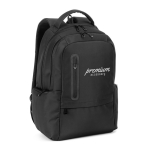 Laptoprugzak met 2 gewatteerde compartimenten 20L 17” kleur zwart afbeelding met logo