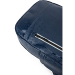 Rugzak van synthetisch leer met waterdichte ritsen voor pc 16” kleur blauw vijfde weergave