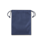 Middelgrote koordtas van non-woven met thermisch gesealde sluiting 60 g/m² kleur blauw eerste weergave