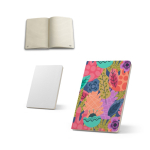 A6 notitieboek met harde kaft, ideaal voor sublimatie, gelinieerde pagina’s diverse kleuren