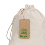 Label van gerecycled papier met natuurlijk koord 700 g/m² kleur naturel vierde weergave