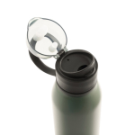 Sportfles van gerecycled roestvrij staal met enkelwandige constructie 670 ml kleur miliair groen vijfde weergave