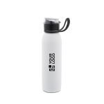 Sportfles van gerecycled roestvrij staal met enkelwandige constructie 670 ml met afdrukgebied
