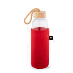 Flessenhoes van gerecycled vilt voor vervoer kleur rood derde weergave