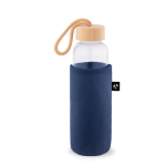 Flessenhoes van gerecycled vilt voor vervoer kleur marineblauw derde weergave
