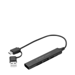 Ecologische multifunctionele USB-hub met 4 poorten en 10W opladen met afdrukgebied