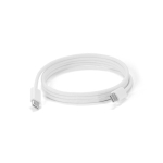 Gevlochten USB-C-naar-USB-C-kabel ideaal voor snel laden 60 W kleur wit vierde weergave