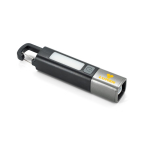 Oplaadbare USB-C-zaklamp met LED- en COB-lichtmodi 2 W 800 mAh kleur zwart afbeelding met logo 4