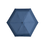 Compacte mini paraplu met handmatige opening, vijf delen, met rubberen hoes Ø90 kleur blauw eerste weergave