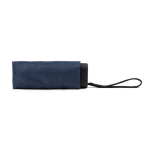 Compacte mini paraplu met handmatige opening, vijf delen, met rubberen hoes Ø90 kleur blauw derde weergave
