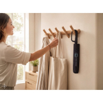 Opvouwbare paraplu met 3 delen van pongee met ergonomische handgreep Ø117 luxe weergave