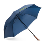 Grote windbestendige paraplu met halfautomatische opening Ø134,5 kleur blauw afbeelding met logo