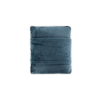 Zachte 3-in-1 fleece deken met voorvak 220 g/m² kleur blauw eerste weergave