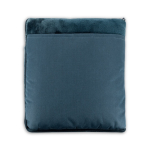 Zachte 3-in-1 fleece deken met voorvak 220 g/m² kleur blauw tweede weergave